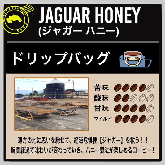 【コスタリカ】ジャガーハニー(ドリップバッグ)